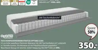 JYSK TASCHENFEDERKERNMATRATZE OPTIMO S200 Angebot