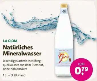 Denn's Biomarkt LA GIOIA Natürliches Mineralwasser 1 L Angebot