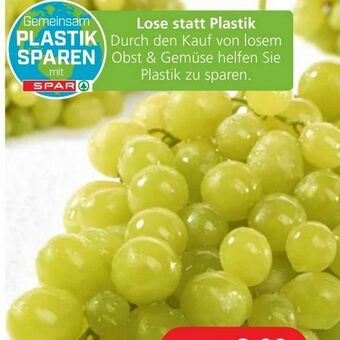 Spar Trauben Angebot