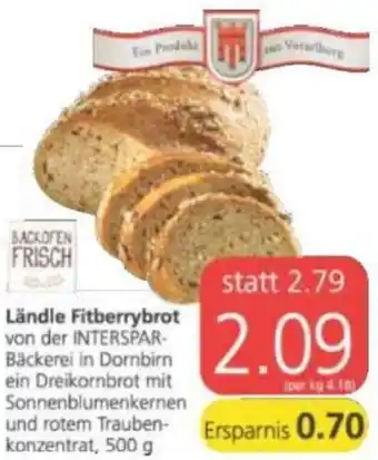 Spar Ländle Fitberrybrot Angebot