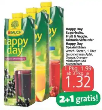 Spar Happy Day Superfruits, Fruit & Veggie, Fairtrade Säfte Oder Happy Day Spezialitäten Angebot
