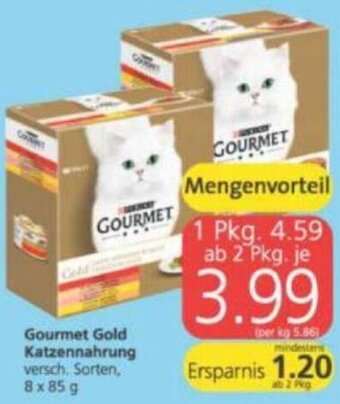 Spar Gourmet Gold Katzennahrung Angebot