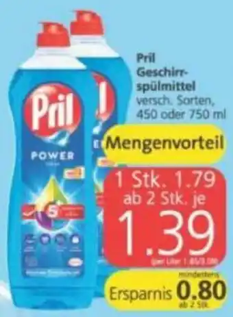 Spar Pril Geschirr-Spülmittel Angebot