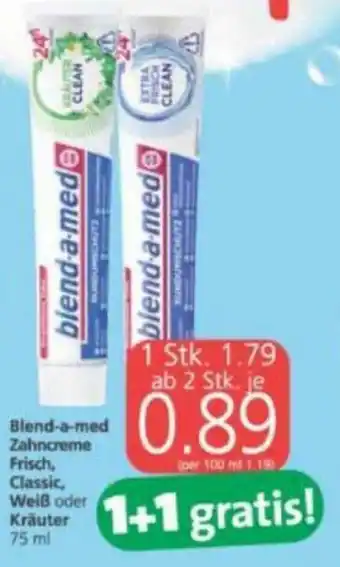 Spar Blend-A-Med Zahncreme Frisch, Classic Weiß Oder Kräuter Angebot