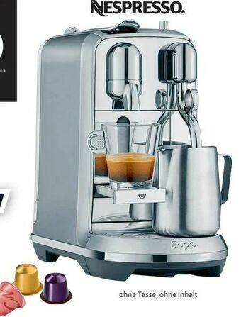 Media Markt Nespresso Kaffeemaschine Creatista Plus SNE 800 Angebot