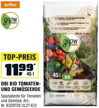 OBI OBI BIO TOMATEN-UND GEMÜSEERDE Angebot