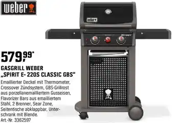OBI GASGRILL WEBER SPIRIT E-220S CLASSIC GBS Angebot