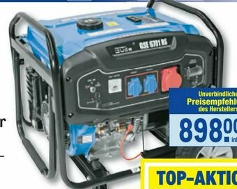 Metro Stromerzeuger GSE6701RS Angebot