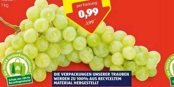 Hofer Trauben Angebot