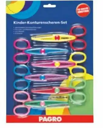 Pagro Diskont Kinder Konturenscheren-Set Angebot
