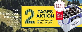 MPreis Zipfer Märzen Oder Kellerbier 20x0.5l Angebot