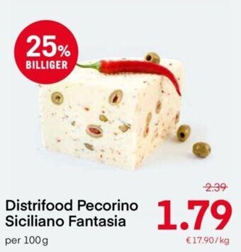 MPreis Distrifood Pecorino Siciliano Fantasia 100g Angebot