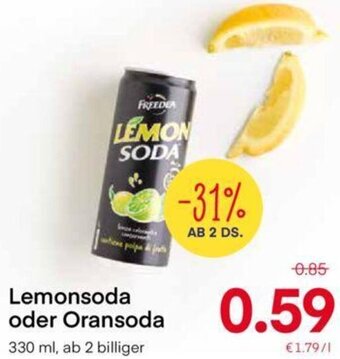 MPreis Lemonsoda Oder Oransoda 330 ml Angebot