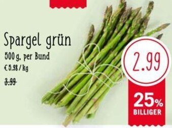 MPreis Spargel Grûn 500 g Angebot