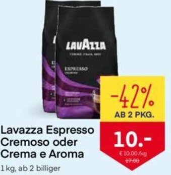 MPreis Lavazza Espresso Cremoso Oder Crema E Aroma Angebot