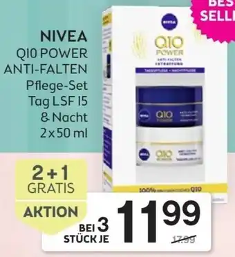 Bipa Nivea Q10 Power Anti-Falten 2x50 ml Angebot