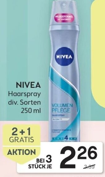 Bipa Nivea Haarspray 250 ml Angebot