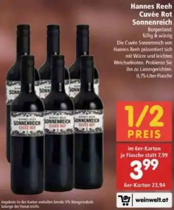 Interspar Hannes Reeh Cuvée Sonnenreich Angebot