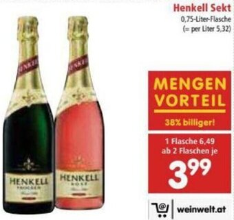 Interspar Henkell Sekt Angebot