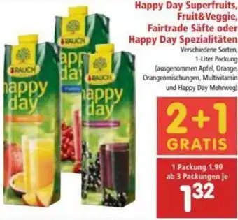 Interspar Happy Day Superfruits, Fruit & Veggie, Fairtrade Säfte Oder Happy Day Spezialitäten Angebot