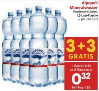 Interspar Alpquell Mineralwasser Angebot
