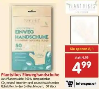 Interspar Plantvibes Einweghandschuhe Angebot