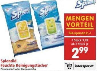Interspar Splendid Feuchte Reinigungstücher Angebot