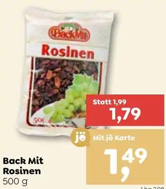 ADEG Back Mit Rosinen 500 g Angebot