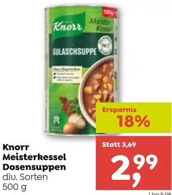 ADEG Knorr Meisterkessel Dosensuppen Angebot