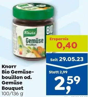 ADEG Knorr Bio Gemüse-bouillon od. Gemüse Bouquet Angebot