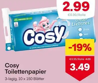 MPreis Cosy Toilettenpapier Angebot