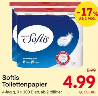 MPreis Softis Toilettenpapier Angebot