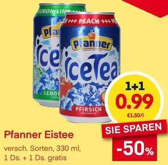 MPreis Pfanner Eistee Angebot