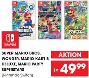 Libro SUPER MARIO BROS. WONDER, MARIO KART 8 DELUXE, MARIO PARTY SUPERSTARS Angebot