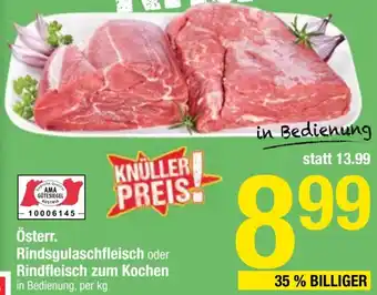 Maximarkt Österr. Rindsgulaschfleisch oder Rindfleisch zum Kochen Angebot