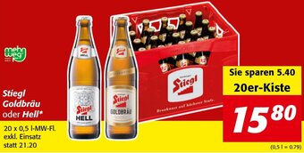 Strasser Markt Stiegl Goldbräu Oder Hell 20x0,5 l Angebot