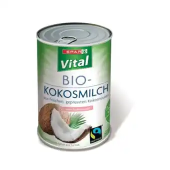 Spar Spar Vital Bio-Kokosmilch SPAR 400 Milliliter 1 Dose Angebot