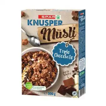 Spar Spar Müsli versch. Sorten SPAR 1 Packung Angebot