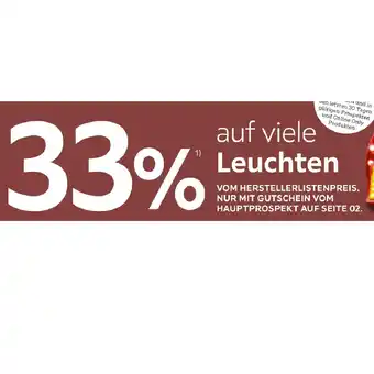 XXXLutz 33% auf viele Leuchten XXXLutz Angebot