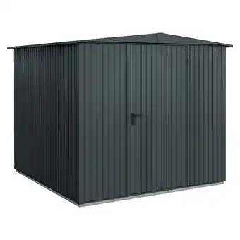 Bauhaus EcoStar Gerätehaus Trend-S Typ 2 (Außenbreite inkl. Dachüberstand: 258,8 cm, Außentiefe inkl. Dachüberstand: 247,7 cm, Anthra Angebot