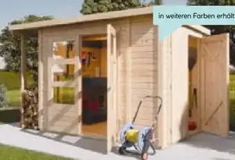 Hellweg Gartenhaus Kombi Pultdach Angebot