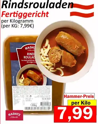 Wurstico Radatz Rindsrouladen Angebot