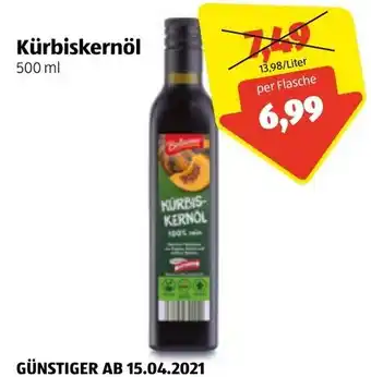 Hofer Kürbiskernöl 500 ml Angebot