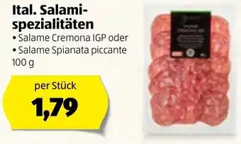 Hofer Ital. Salami Spezialitäten 100 g Angebot