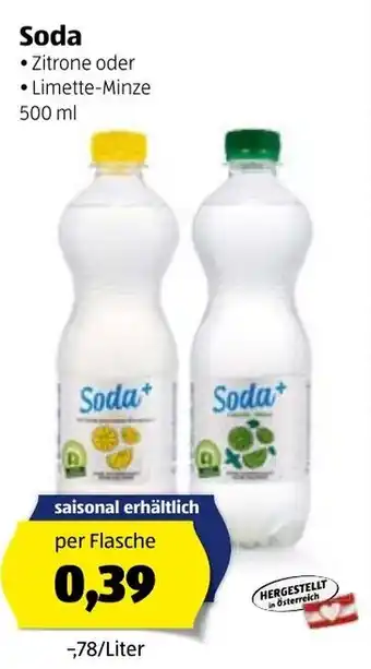 Hofer Soda 500ml Angebot