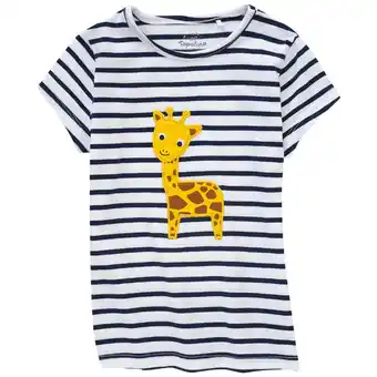 Ernsting's family Mädchen T-Shirt mit Giraffen-Applikation Angebot