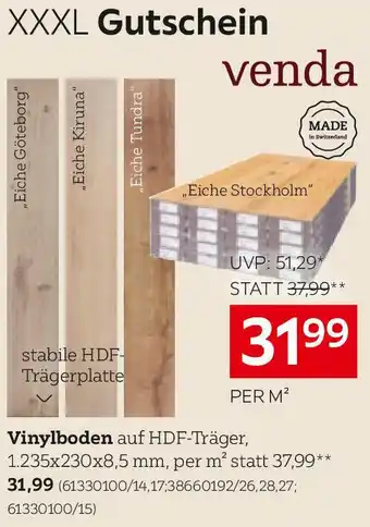 XXXLutz Vinylboden auf HDF-Träger Angebot