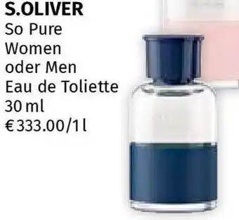Müller s.Oliver SO PURE Men Eau de Toilette Angebot