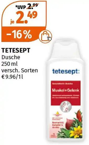 Müller TETESEPT Dusche 250 ml Angebot