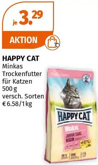 Müller HAPPY CAT Minkas Trockenfutter für Katzen Angebot